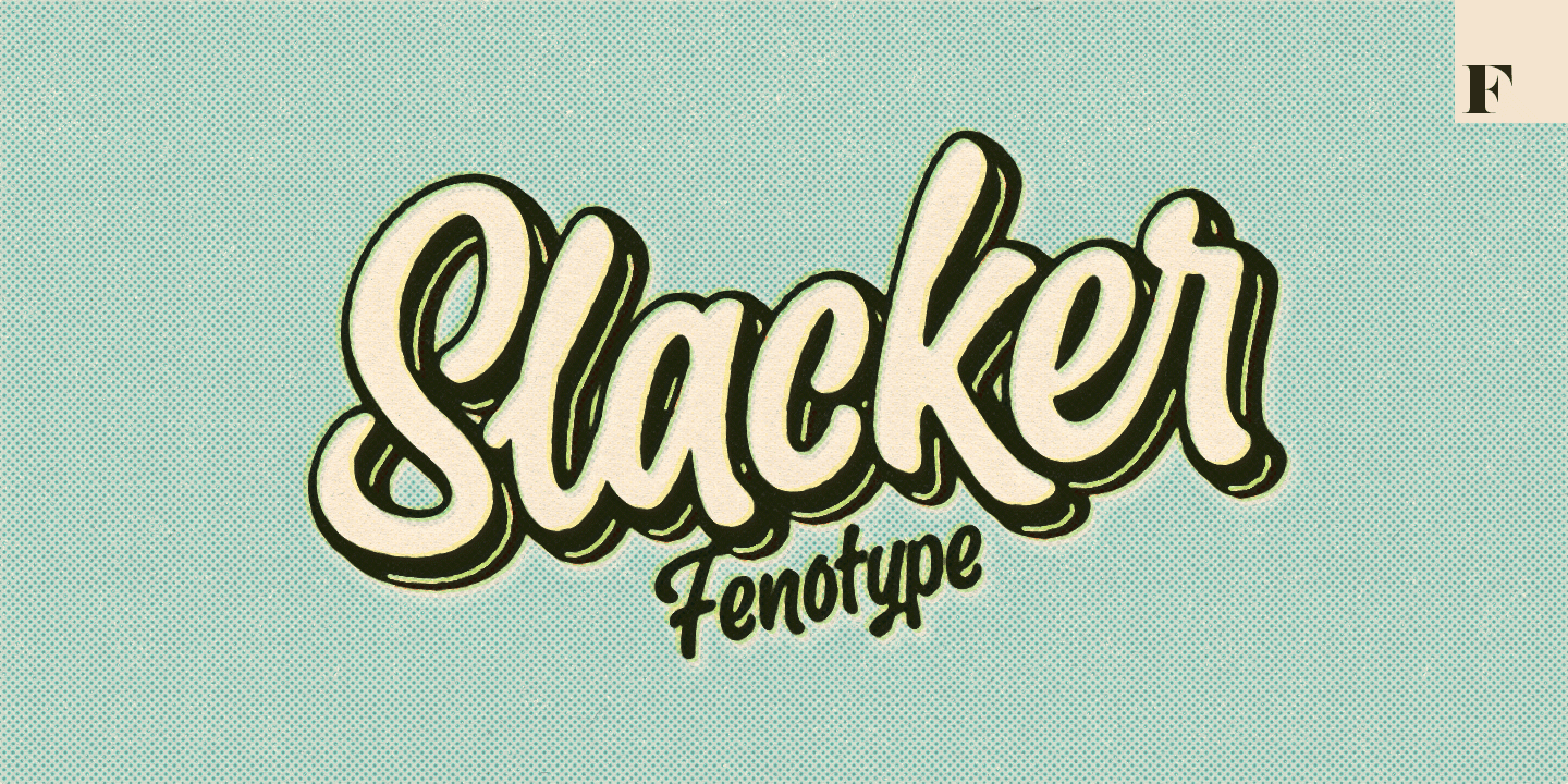 Пример шрифта Slacker Brush